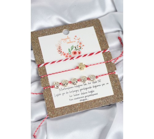 Marteniçka Bileklik 3'lü Yonca Model - TJ-BB8313