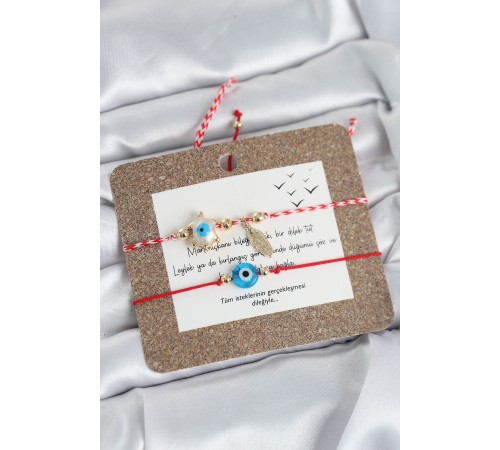 Marteniçka Bileklik 2'li Caretta Caretta ve Nazarlı Model - TJ-BB8315