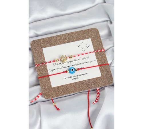 Marteniçka Bileklik 2'li Yonca ve Nazarlı Model - TJ-BB8317