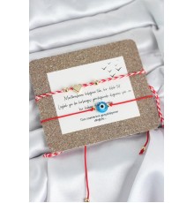 Marteniçka Bileklik 2'li Nazar ve Kalp Model - TJ-BB8319