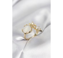 Gold Renk Kutup Yıldızı Model Kadın Yüzük - TJ-BYK4009