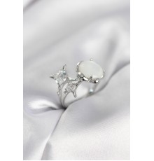 Gümüş Renk Kutup Yıldızı Model Kadın Yüzük - TJ-BYK4010