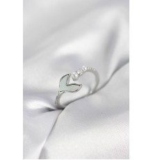 Gümüş Renk Balık Kuyruğu Model Kadın Yüzük - TJ-BYK4047