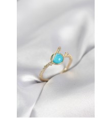 Gold Renk Zirkon Taşlı Satürn Model Kadın Yüzük - TJ-BYK4056