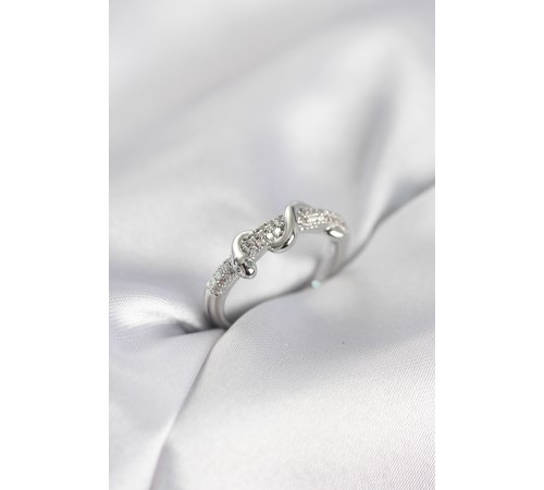 Gümüş Renk Zirkon Taşlı Sarmal Yılan Model Kadın Yüzük - TJ-BYK4067