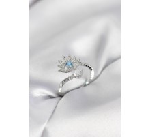 Gümüş Renk Göz Model Zirkon Taşlı Kadın Yüzük - TJ-BYK4073