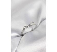 Fiyonk Model Zirkon Taşlı Gümüş Renk Kadın Yüzük - TJ-BYK4096