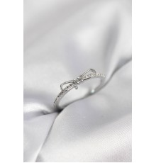 Fiyonk Model Zirkon Taşlı Gümüş Renk Kadın Yüzük - TJ-BYK4096