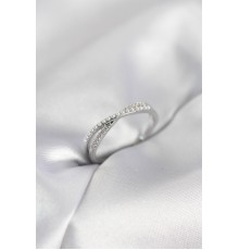 İncili ve Zirkon Taşlı Gümüş Renk Kadın Yüzük - TJ-BYK4106