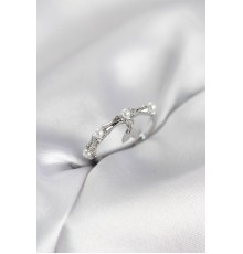Gümüş Renk Sallantılı Kemik Model Kadın Yüzük - TJ-BYK4114
