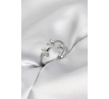 Minimal Kutup Yıldızı Model Gümüş Renk Kadın Yüzük - TJ-BYK4134