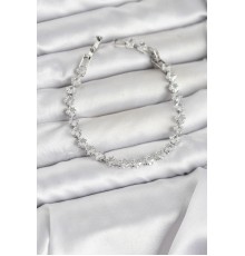 Kare Zirkon Taşlı Gümüş Renk Pirinç Su Yolu Kadın Bileklik - TJ-BB8325