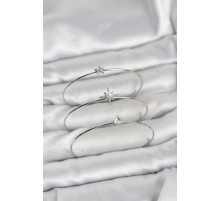 Gümüş Renk Kutup Yıldızı Model Zirkon Taşlı 3'lü Kadın Bileklik Kombini - TJ-BB8346