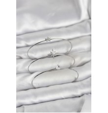 Gümüş Renk Kutup Yıldızı Model Zirkon Taşlı 3'lü Kadın Bileklik Kombini - TJ-BB8346