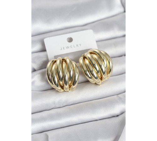 Pirinç Gold Renk Vintage Kadın Küpe - TJ-BKP11655