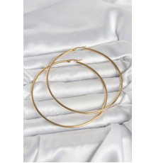 316L Çelik Gold Renk 80 mm Kadın Halka Küpe - TJ-BKP11688