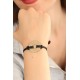 COOL (Havalı) Siyah Deri İpli Unisex Mood Bileklik - TJ-BB1984