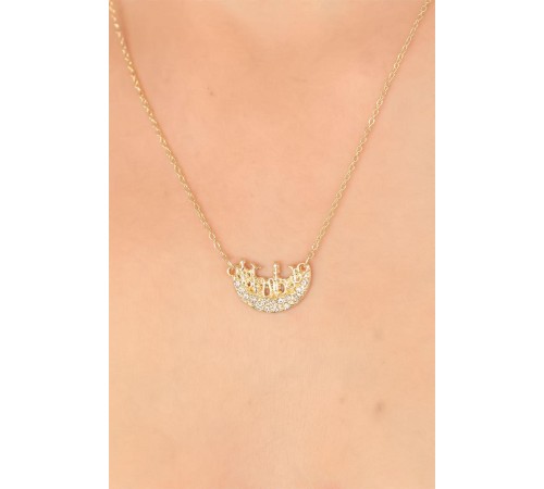 Zirkon Taşlı Bayan Kolye - TJ-BKO4623-KS Zirkon Taşlı Bayan Kolye - TJ-BKO4623-KS