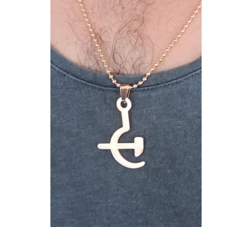 Rose Renk Metal Orak ve Balta Figürlü Erkek Kolye - TJ-ERK349 Rose Renk Metal Orak ve Balta Figürlü Erkek Kolye - TJ-ERK349