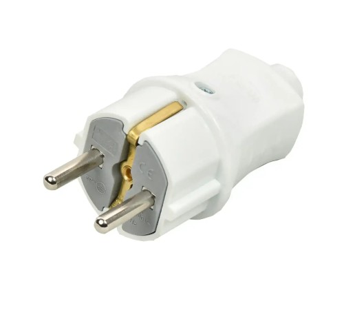 Topraklı Erkek Fiş Beyaz