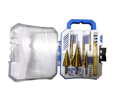 Çantalı 7 Parça Kademeli - Freze Matkap Ucu Seti