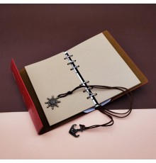 Deri Pusula Tasarımlı Defter