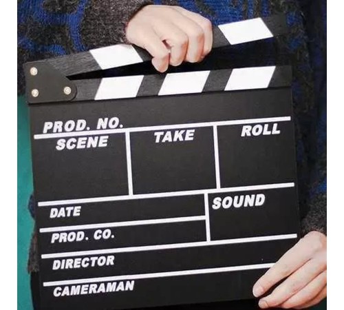 Büyük Boy Sinema Klaketi Clapperboard Büyük Boy Sinema Klaketi Clapperboard