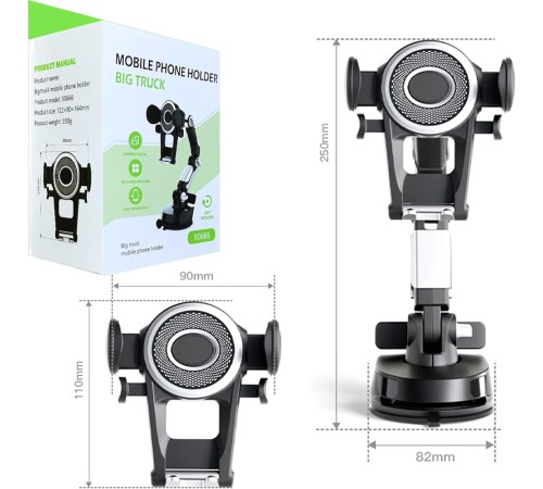 360 Derece Ayarlanabilir Numaratörlü Telefon Tutucu