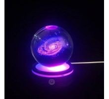 Dönen Gezegen Cam Küre RGB