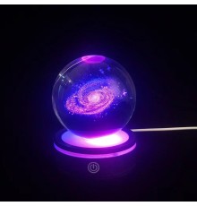 Dönen Gezegen Cam Küre RGB