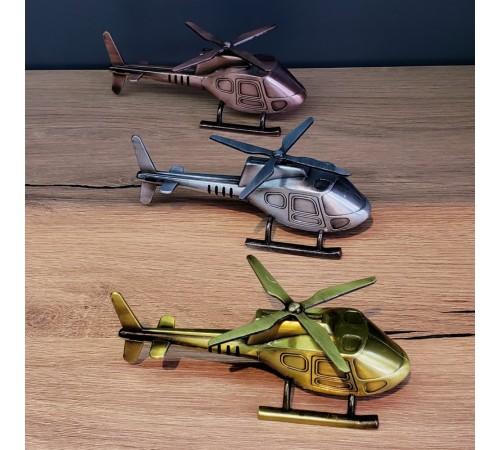 Dekoratif Metal Helikopter