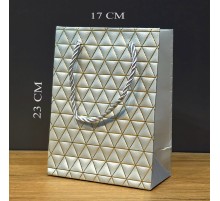 Küçük Boy Gri Karton Çanta