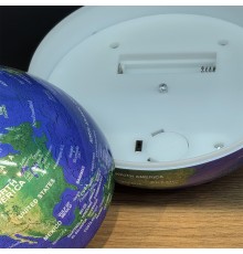 Pilli Işıklı Dönen Dünya Küresi