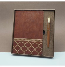 Öğretmenler Günü Hediyesi Kutulu Deri Defter Kalem Seti