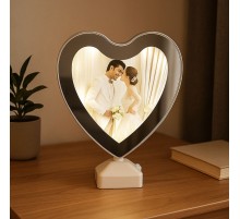 Led Işıklı Kalpli Sihirli Ayna