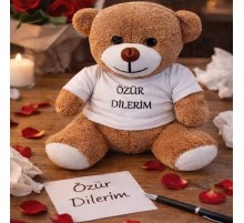 Özür Dilerim Tişörtlü Oyuncak Ayıcık