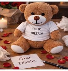 Özür Dilerim Tişörtlü Oyuncak Ayıcık