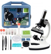 Nikula Mikroskop Taşınabilir Set 28 Parça Eğitim Mikroskop Kiti 300x 600x Ve 1200x çocuklara