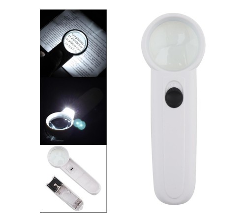 15X Çok Fonksiyonlu 2 Led Işıklı Taşınabilir El Büyüteç 15X Çok Fonksiyonlu 2 Led Işıklı Taşınabilir El Büyüteç