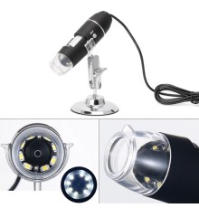 1600x Usb Dijital Mikroskop Kamera Endoskop 8led Büyüteç Metal Standı
