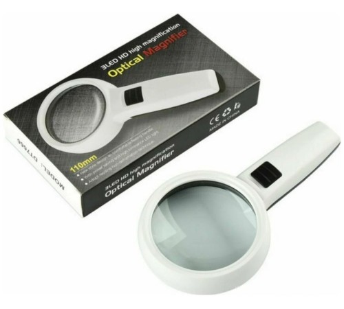 3 Ledli 30 X 110 Mm Led Işıklı Büyüteç DT7666