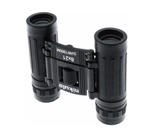 8x21 Dürbün Siyah  Dürbünü 56m/1000m Kauçuk Kaplama NK