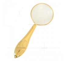 Altın Renkli 5X - 45 Mm Zarif Işlemeli Özel Tasarlanmış Büyüteç MG18155-7