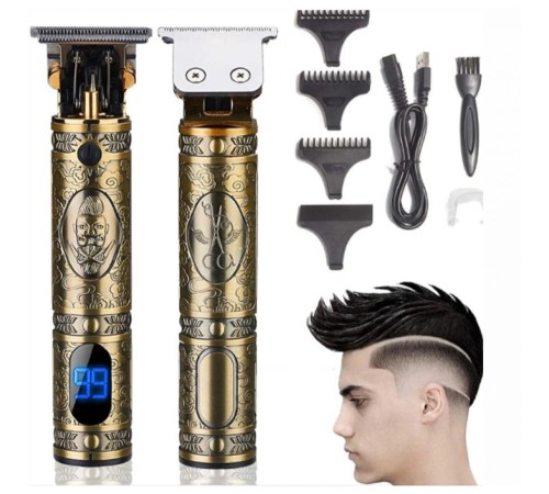 Boruit Pro 2 İN 1 Vintage Traş Makinesi Şarjlı Dijital Göstergeli Aliminyum Gövde Boruit Pro 2 İN 1 Vintage Traş Makinesi Şarjlı Dijital Göstergeli Aliminyum Gövde