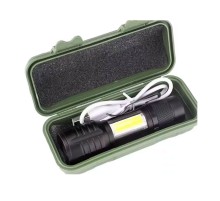 Taktik El Feneri Usb Şarj Edilebilir Kamp Feneri Cob Zumlanabilir Mini Taşınabilir El Feneri Ws-5454