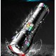 Pro F-3002 Alüminyum TG LED Gece Şeritli Type-C Şarjlı El Feneri