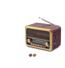 Nostaljik Görünümlü Bluetooth Destekli Fm Radio Ns3315