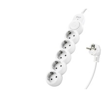 Termal Akım Korumalı Uzatma Kablosu 5 Priz Anahtarlı 2 M - Beyaz 3394-01