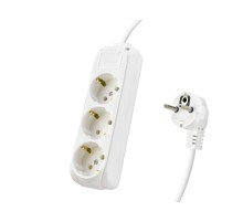 Topraklı Uzatma Kablosu 3 Priz 3 M - Beyaz 9230103