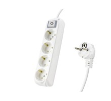 Topraklı Uzatma Kablosu 4 Priz 2 M - Beyaz 9240202